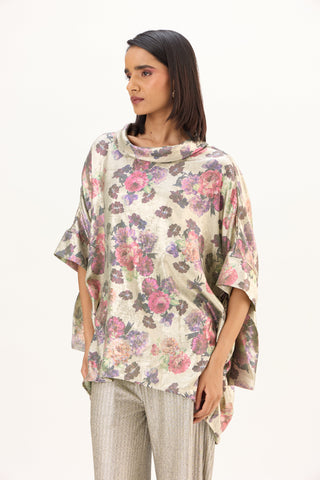 Jasmine Top - Silver & Mint