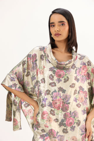 Jasmine Top - Silver & Mint