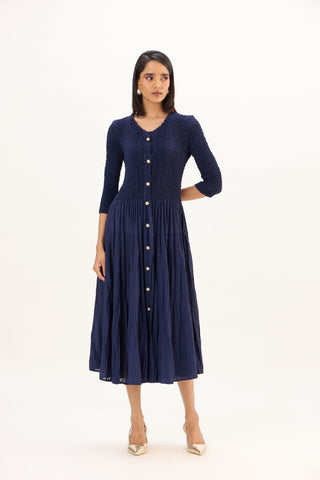 Iris Dress - Navy