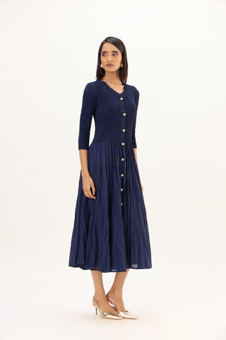 Iris Dress - Navy