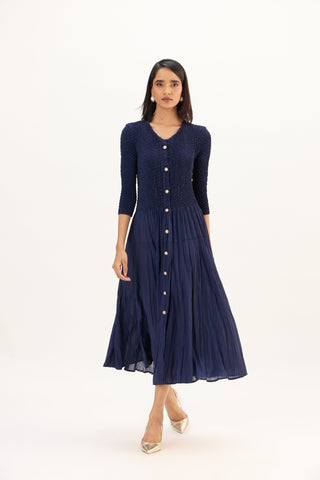 Iris Dress - Navy