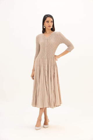 Iris Dress - Sand Beige