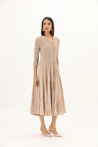 Iris Dress - Sand Beige