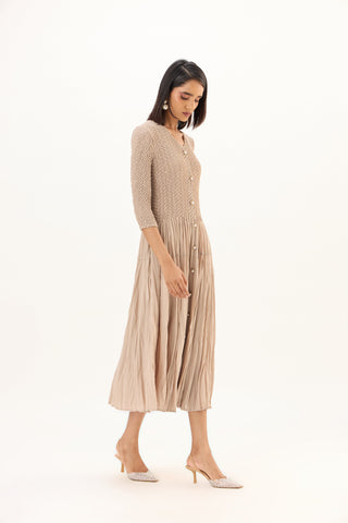 Iris Dress - Sand Beige