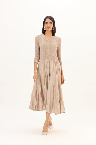 Iris Dress - Sand Beige