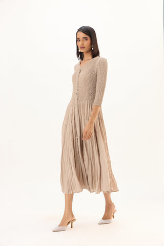 Iris Dress - Sand Beige