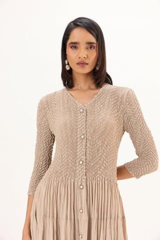 Iris Dress - Sand Beige