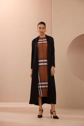 Twill Dress - Coffee Brown