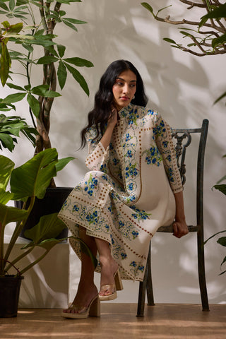 Rory Print Dress - Off White