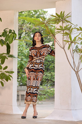 Ashley Dress - Brown