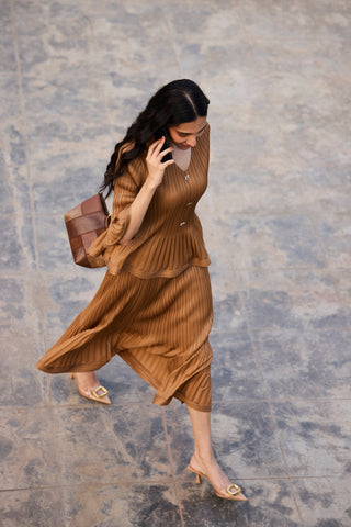 Merylyn Skirt Set - Mocha