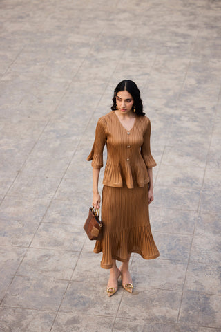 Merylyn Skirt Set - Mocha