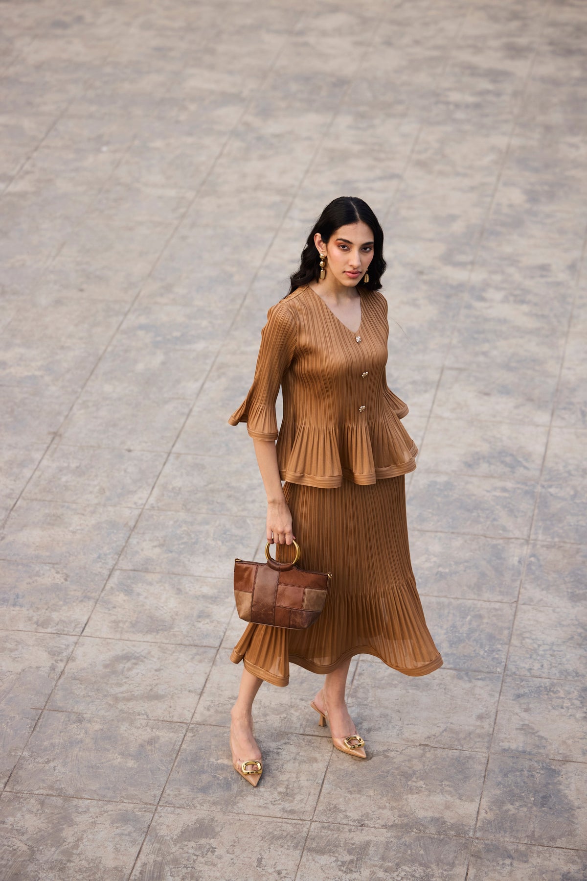 Merylyn Skirt Set - Mocha