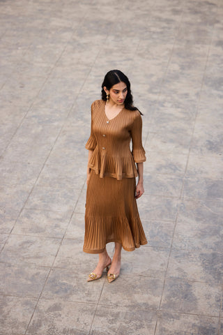 Merylyn Skirt Set - Mocha