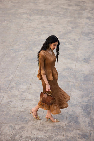 Merylyn Skirt Set - Mocha