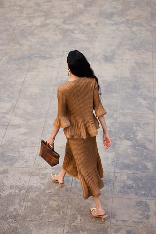 Merylyn Skirt Set - Mocha