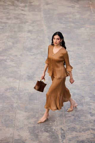 Merylyn Skirt Set - Mocha