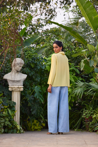 Augusta Top - Lemon yellow