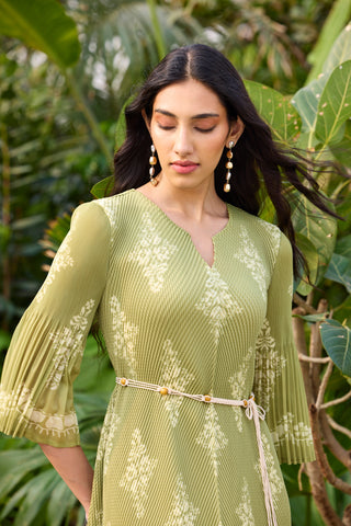 Naila Dress - Pear Green