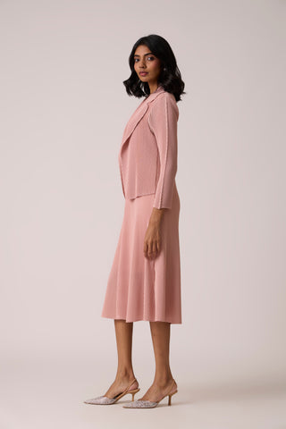 Eva Overlay Dress - Pale Pink