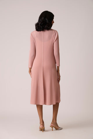 Eva Overlay Dress - Pale Pink