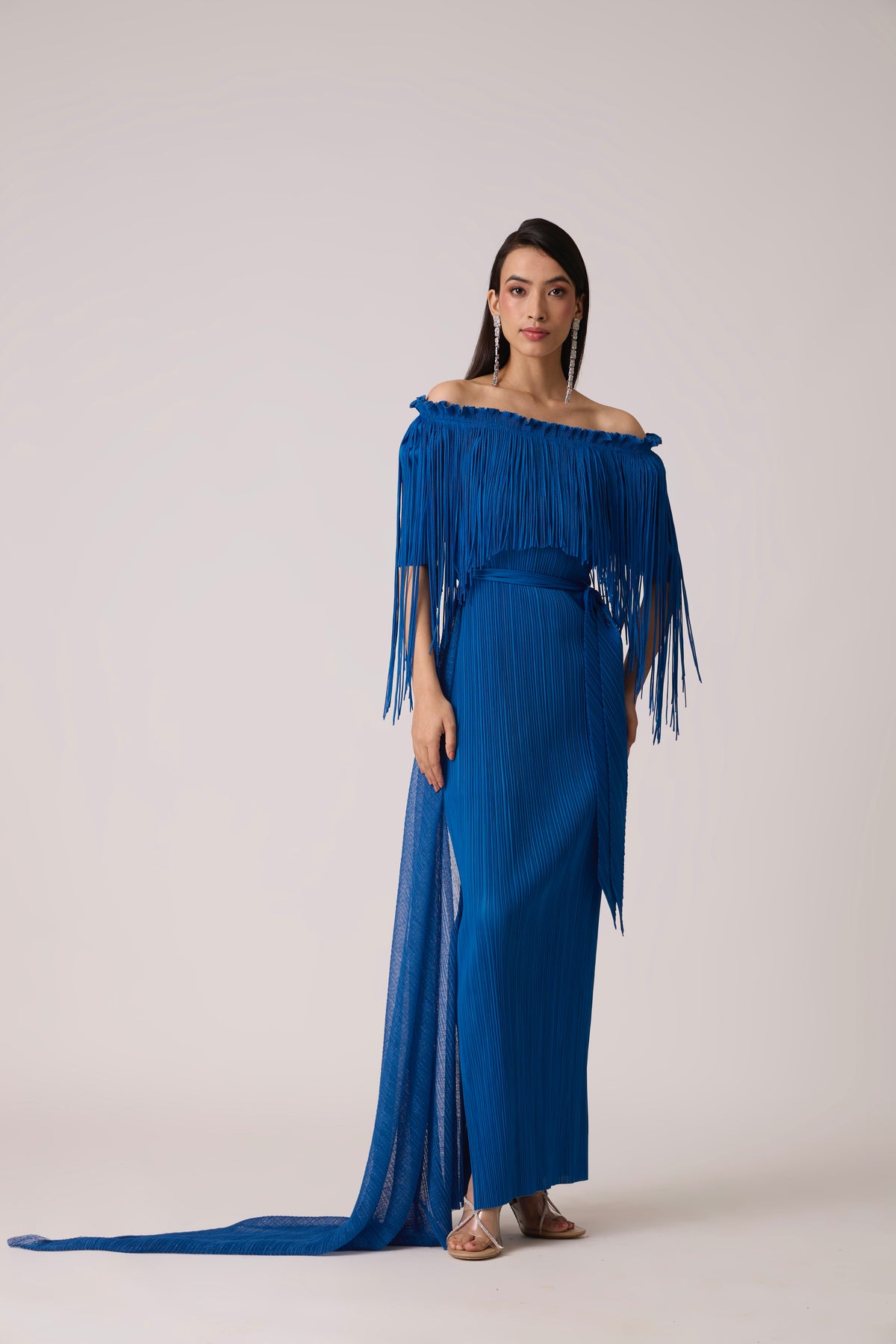 Leoni Maxi Dress - Azure Blue