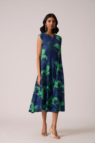 Abril Dress - Indigo Blue