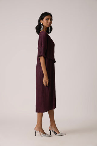 Lisette Dress - Wine