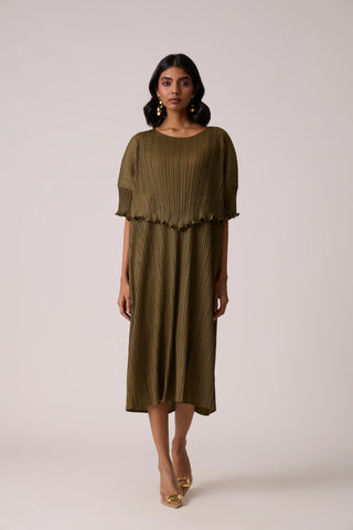 Lisette Dress - Olive Green