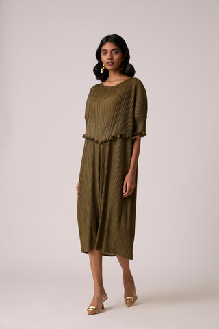 Lisette Dress - Olive Green