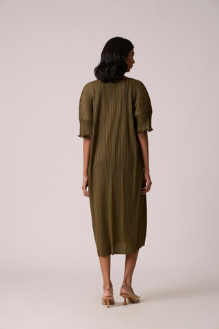 Lisette Dress - Olive Green