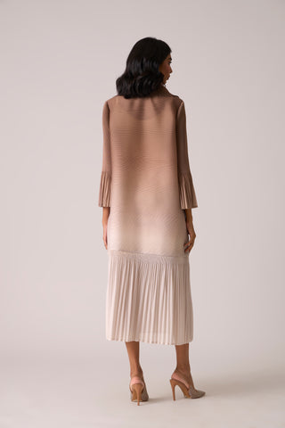 Betsy Shirt Dress - Ombre Mocha