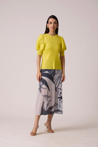 Delphine Top - Lemon Yellow