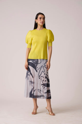 Delphine Top - Lemon Yellow