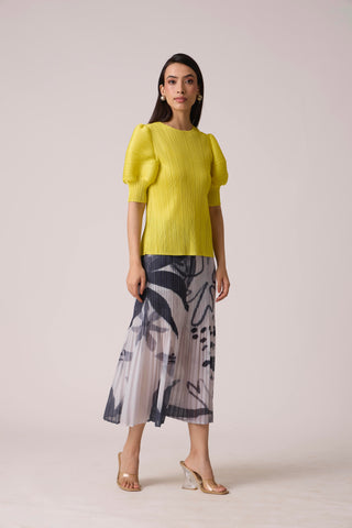 Delphine Top - Lemon Yellow