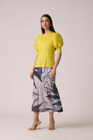 Delphine Top - Lemon Yellow