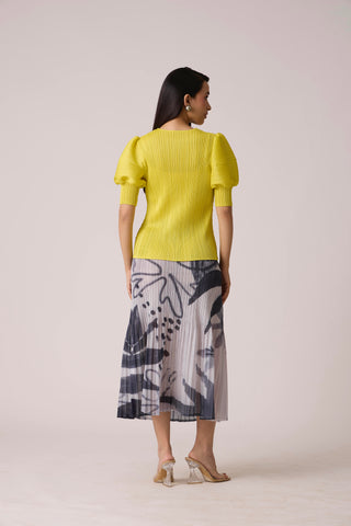 Delphine Top - Lemon Yellow