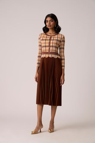 Elanor Dress - Brown