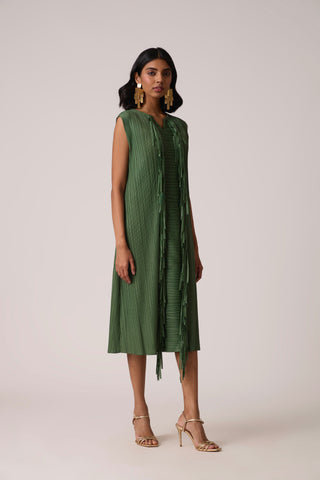 Tessa Dress - Pine Green