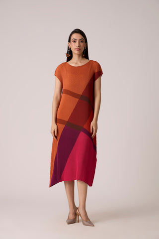 Tristin Dress - Rust Orange