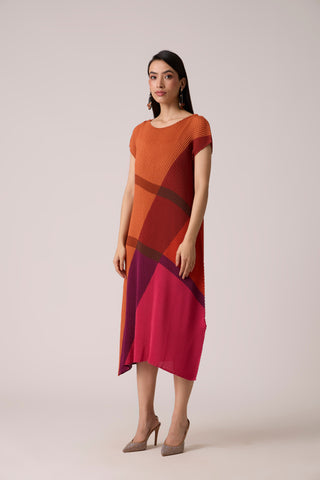 Tristin Dress - Rust Orange