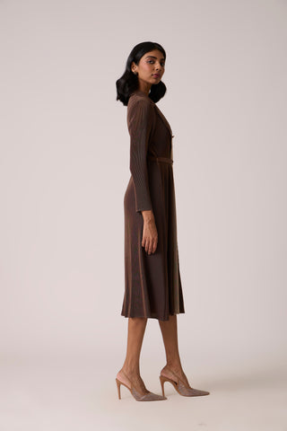Nylah Dress - Dark Taupe