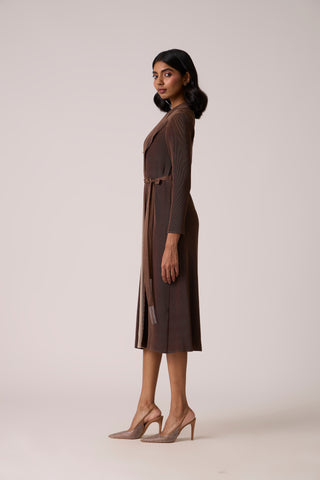 Nylah Dress - Dark Taupe