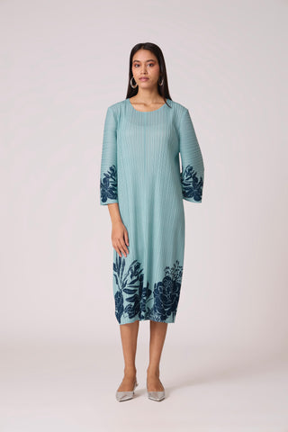 Michel Print Dress - Sky Blue