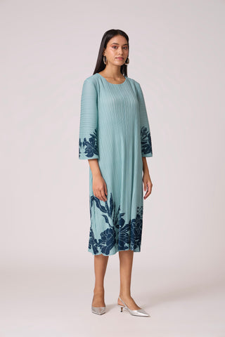 Michel Print Dress - Sky Blue