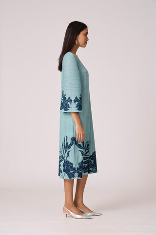 Michel Print Dress - Sky Blue