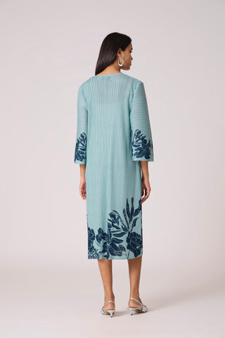 Michel Print Dress - Sky Blue