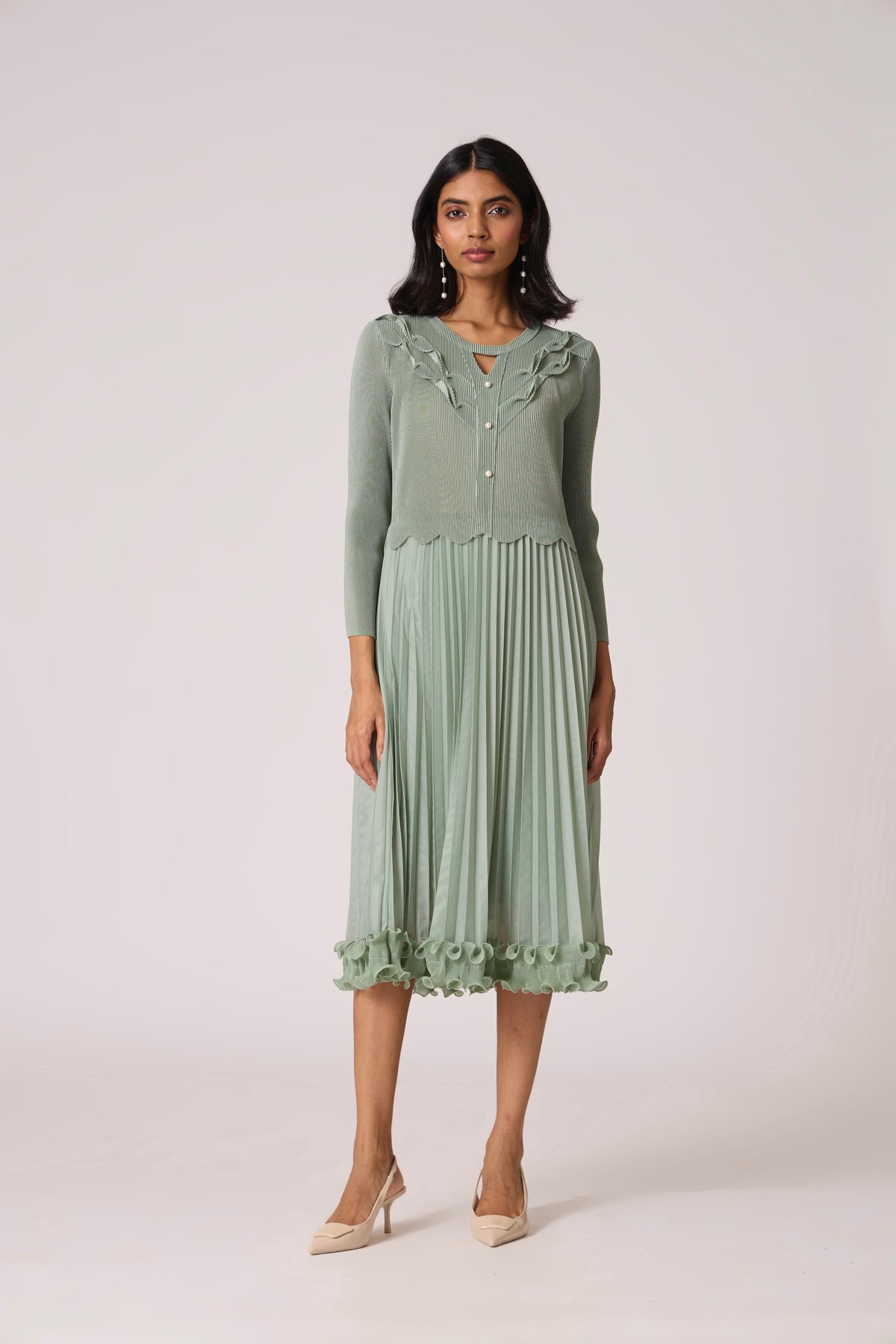 Xenia Dress - Mint Green