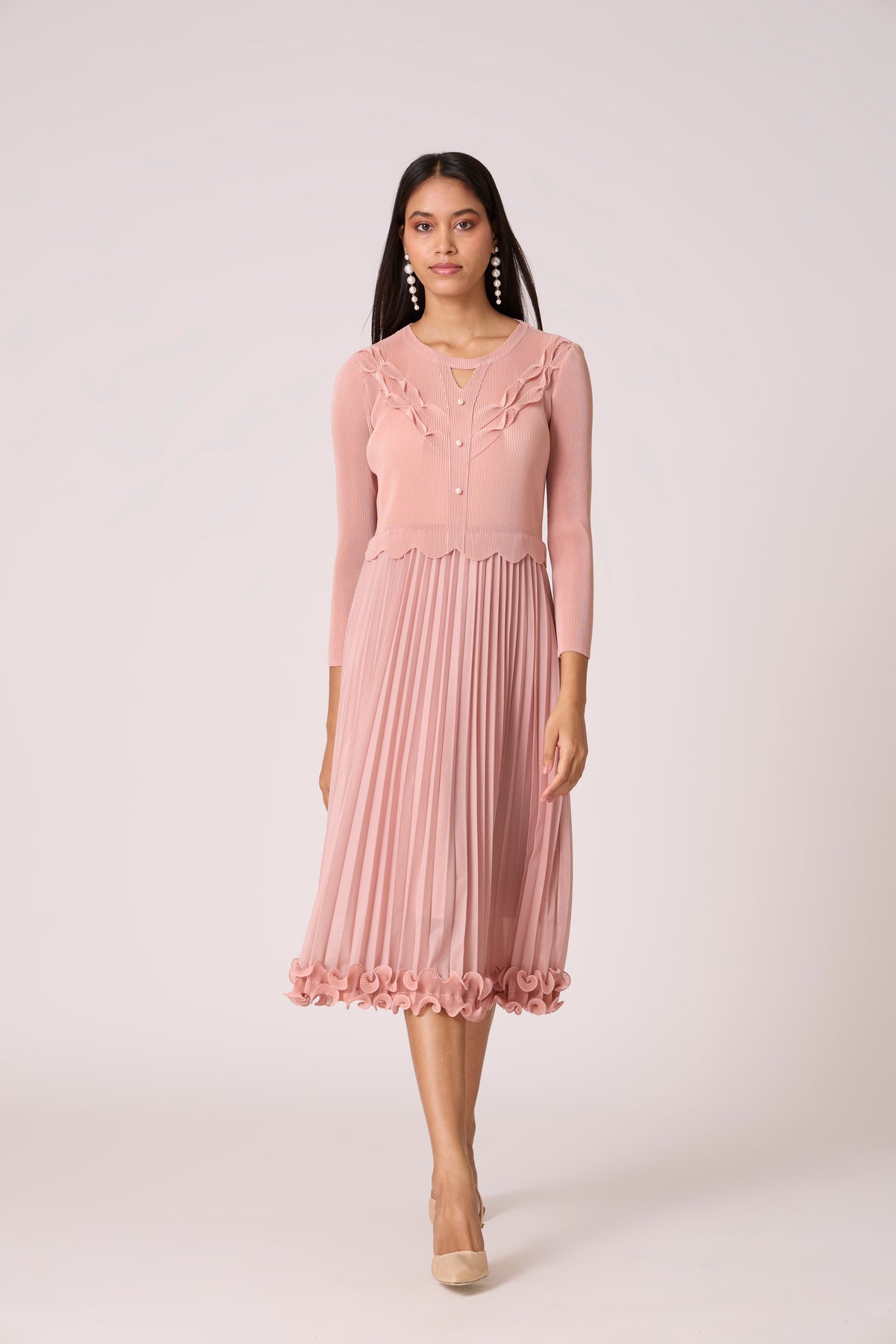 Xenia Dress - Pale Pink