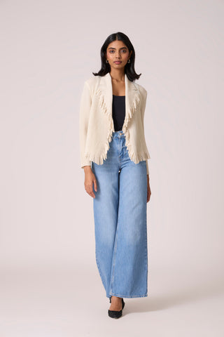 Emilia Fringe Overlay - Ivory